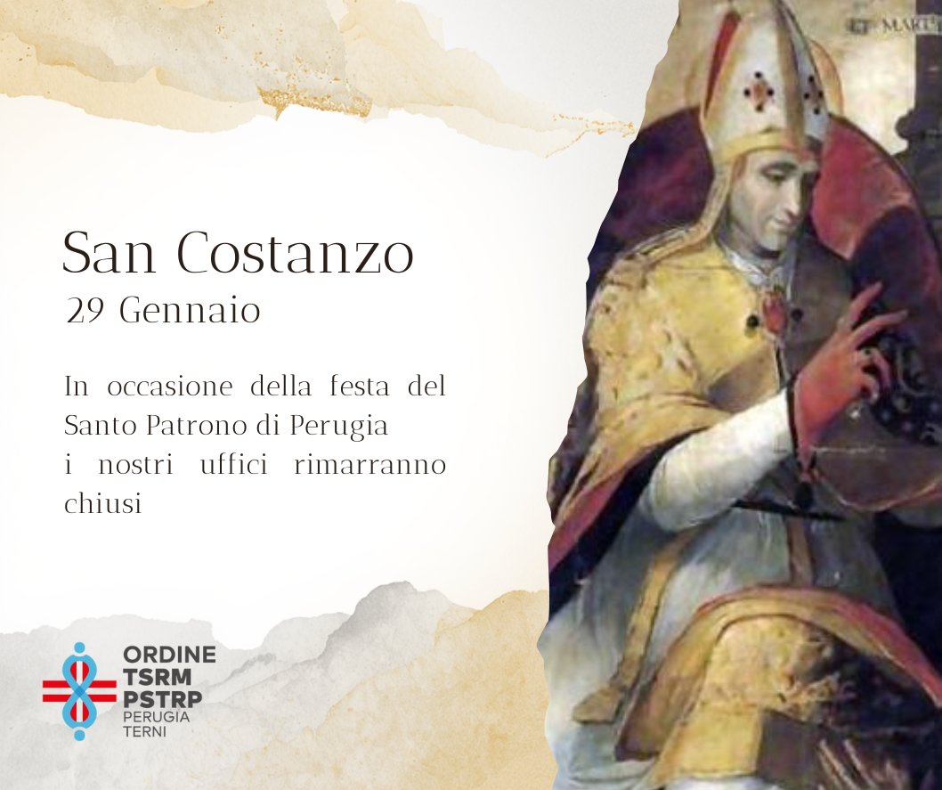 Chiusura Uffici per festa del Santo Patrono di Perugia - 29 gennaio 2026