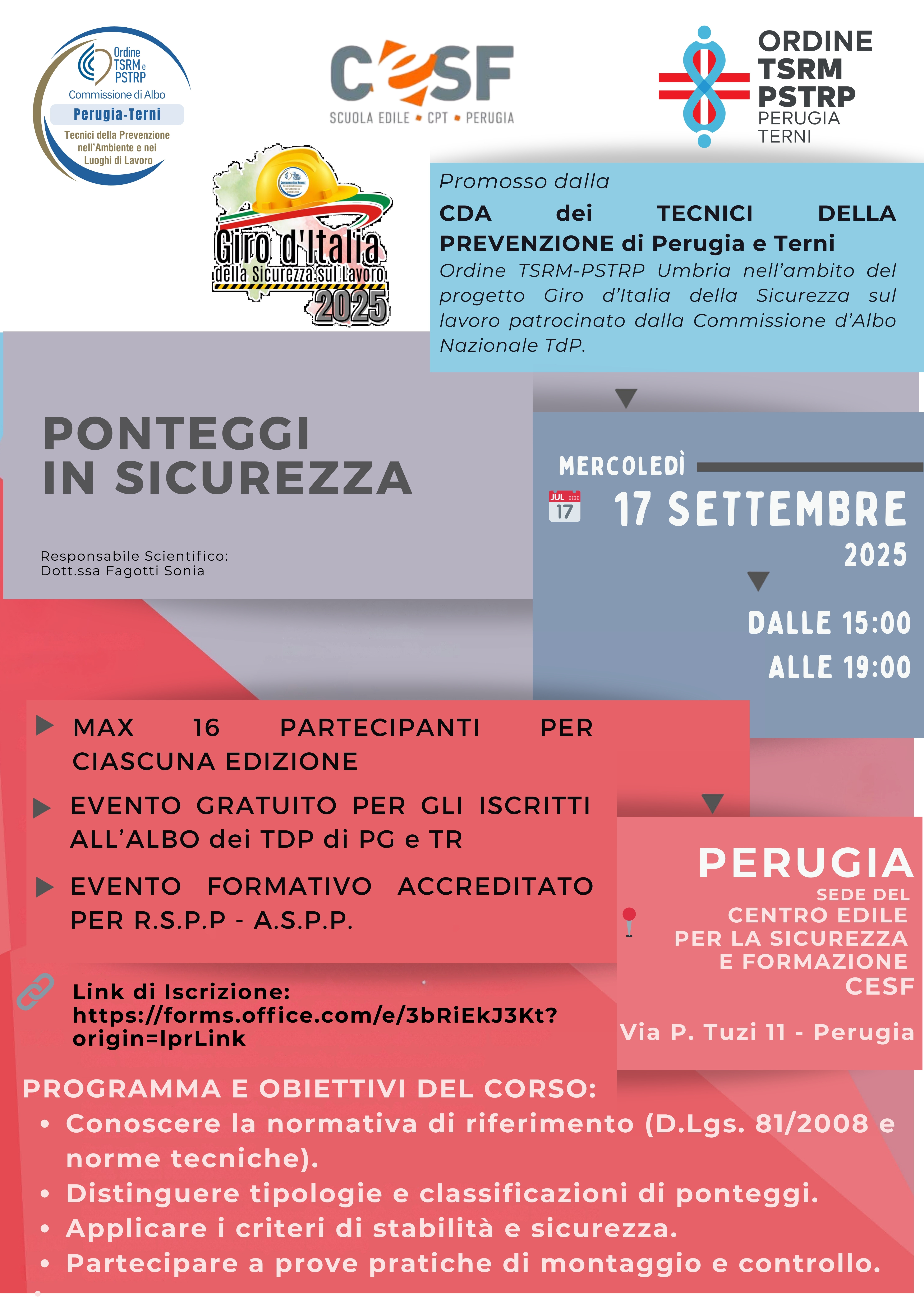 Corsi di formazione per la sicurezza nei cantieri - 17 Settembre 2025